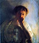 Joseph DeCamp La Penserosa painting